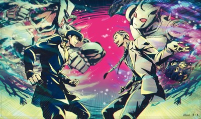 Anime jojos bizarre adventure josuke higashikata Play Gaming Mat Desk