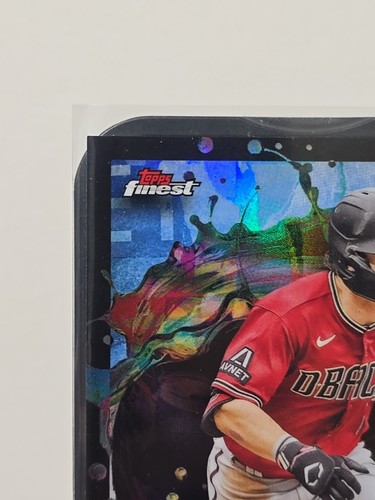 Topps Finest Corbin Carroll 2024 raro refractor azul cielo/150 #280 Diamondbacks - Imagen 2 de 6