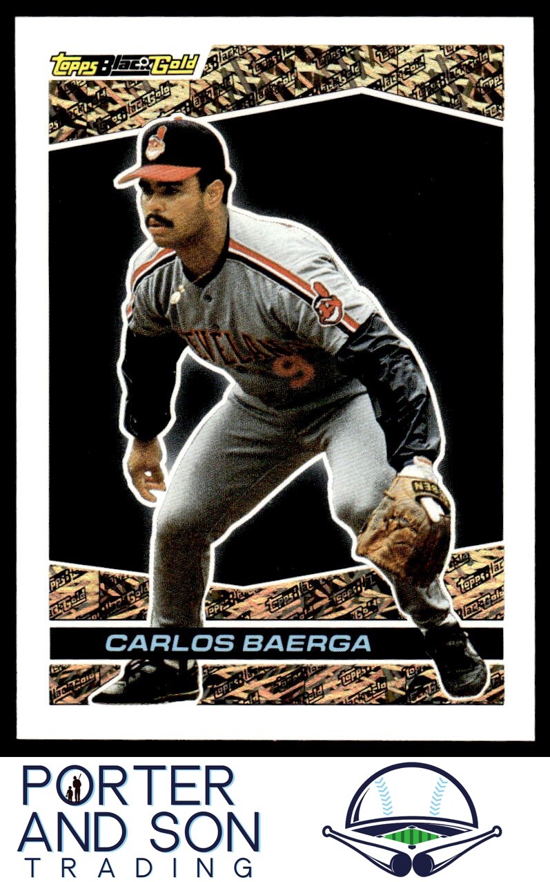 1993 Topps #25 Carlos Baerga Black Gold Cleveland Indians HOF