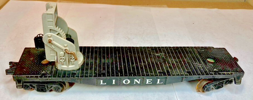 Lionel # 6512 "Cherry Picker" Flat Car: Repair/Restore/Parts ! x - Picture 3 of 5