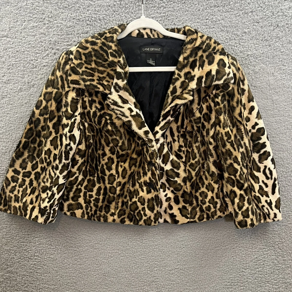 Lane bryant store leopard jacket