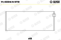 Glyco 71-4806/6 STD Pleuellager For BMW BMW (Brilliance)