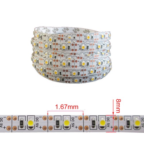 1-5m LED Strip Waterproof 3528 LED Tape w/Battery Box 5V Battery Powered Light