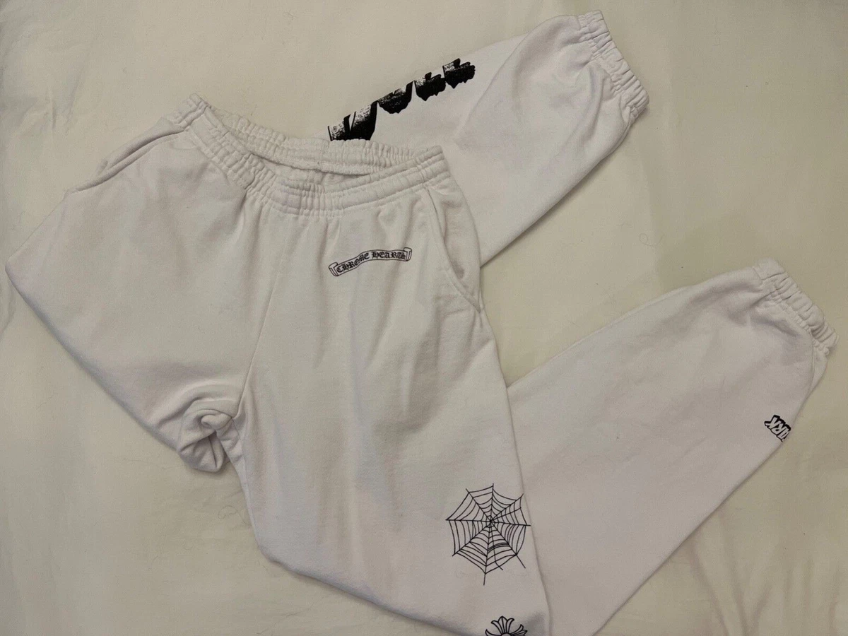 chrome hearts womens sweatpants white size small deadly doll Jesse