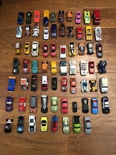 Lot Of 68 Die Cast Toy Cars Vintage Incl Hot Wheels , Matchbox, Mattel, Various.