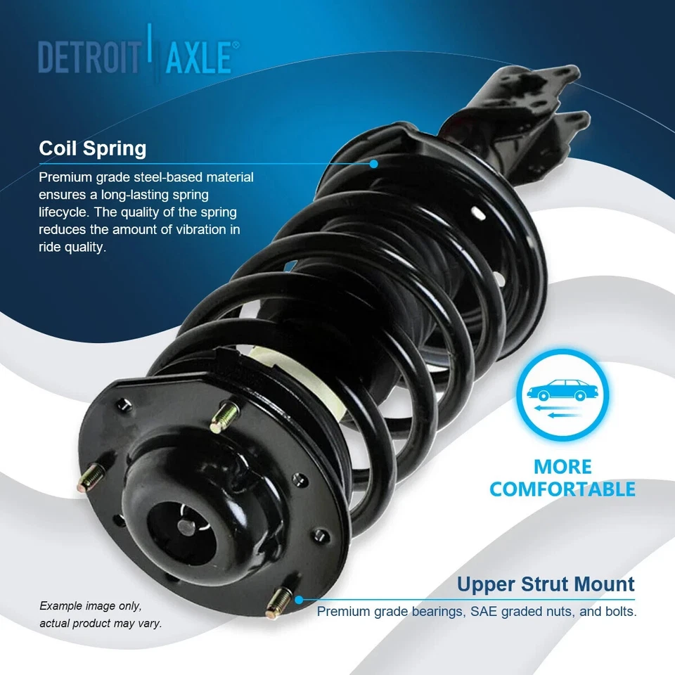 Front Struts + Rear Shocks + Sway Bar for 2004-2012 Chevy Malibu Pontiac G6 Aura Foto 4 de 4