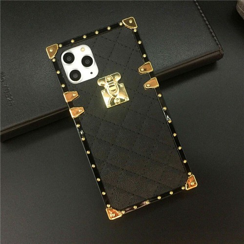 Grid Leather Luxury Phone Case For iPhone XS XR 6 7 8 SE 11 12 13 14 15 Pro Max - Picture 14 of 20