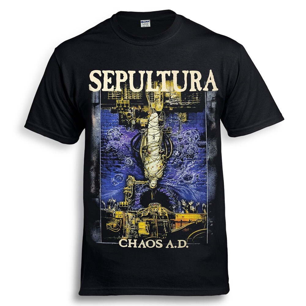 SEPULTURA Chaos A.D. Black T-Shirt soulfly | eBay