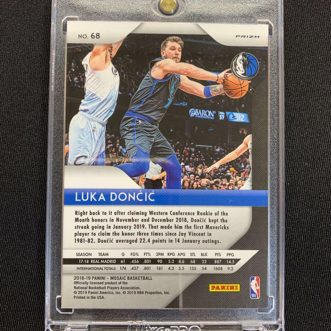 LUKA DONCIC 2018-19 PANINI MOSAIC SILVER PRIZM Rookie RC #68