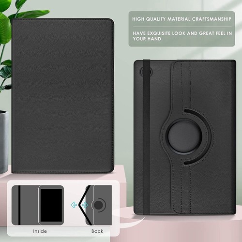 For Samsung Galaxy Tab A8 10.5" 2022 Smart Leather Rotate Stand Flip Case Cover - Picture 8 of 27