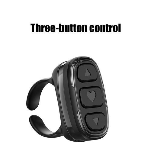 1pc Fingertip Remote Control Ring Wireless Ring Scroller Page Turner - Picture 5 of 14