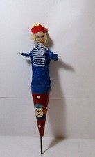 Vintage Push Up Peek-A-Boo Stick/Cone Clown Puppet