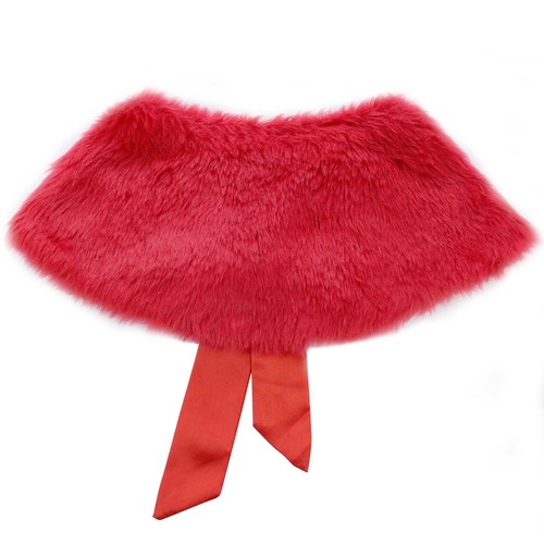 Girls Shrug Faux Fur Warm Bolero Shawl Wrap Coat Jacket Cloak Cape Wedding Party - Picture 10 of 67