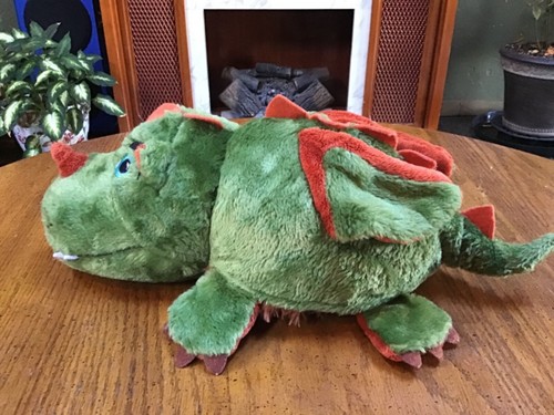 Flip Pets Riggles the Grizzly Bear-Drake the Dragon peluche imbottito 15"" reversibile - Foto 11 di 12
