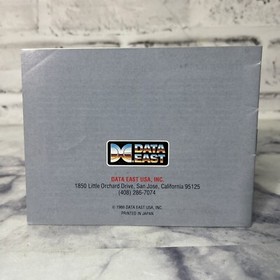 Bad Dudes Instructions Booklet Manual Paperwork Nintendo NES Data East