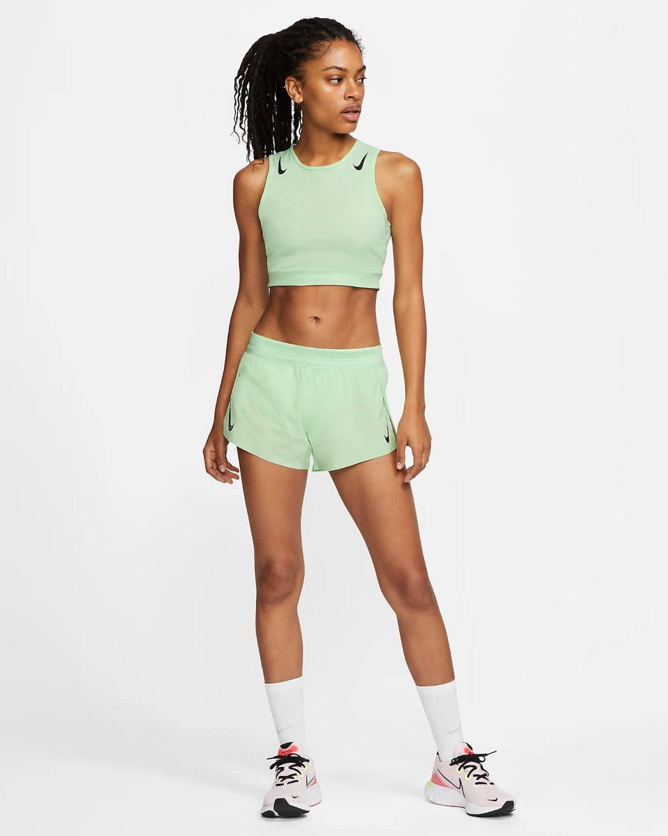 Nike AeroSwift Women's Size L XL Running Crop Top | eBay