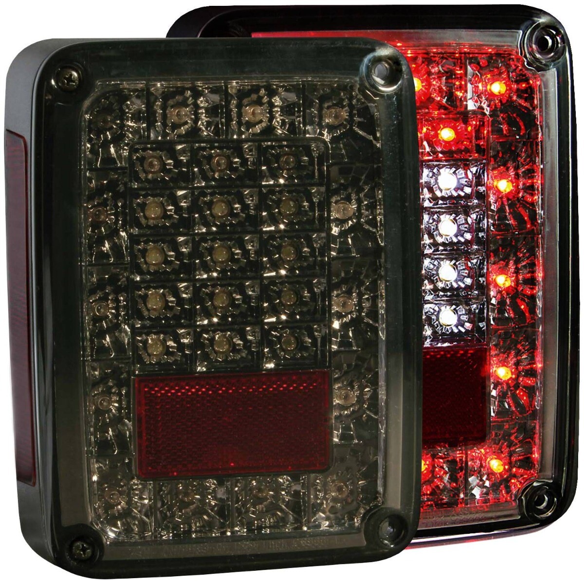 Anzo 311203 LED Tail Lights Smoke For Wrangler 07-18 | eBay
