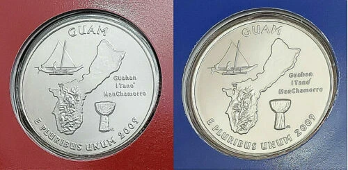 2009 P&D Guam Quarters (2)Uncirculated Coins from US Mint roll !Free Shipping! - Picture 5 of 6