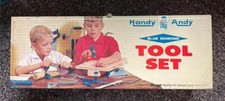 vintage Handy Andy metal tool CASE TIN Skil-Craft 14" x 5" x 2 1/2"
