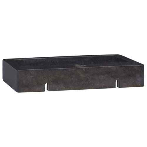 Wall-mounted Sink Black 38x24x6.5 Marble A2D9 - Picture 6 of 11