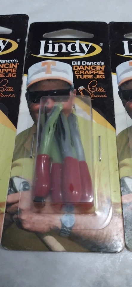 Lote de 8 paquetes de plantillas de tubo Lindy Dancin' Crappie 1/32 oz - Bill Dance ¡8 colores diferentes! Foto 4 de 4