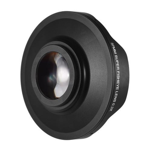 37MM Super Fisheye Obiettivo 0.3X HD Obiettivo Grandangolare con Cappuccio per Videocamere O1C4 - Foto 8 di 9
