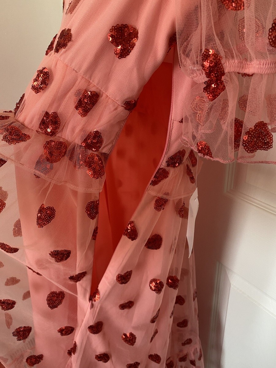 rachel parcell sequin heart dress Rachel Parcell Sequin Tulle Heart Dress