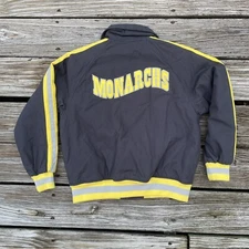 Vintage Stall & Dean KC MONARCHS Negro Baseball League Varsity Jacket Size 9/10