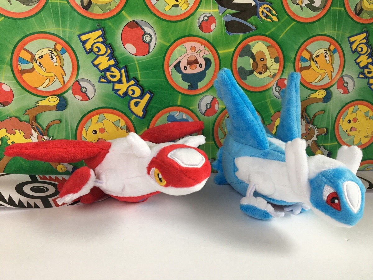 LATIAS LATIOS Pokemon Center Plush Poke doll stuffed Sitting LATIAS LATIOS Pokemon Center Plush Poke doll stuffed Sitting