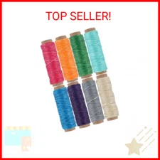 JANYUN 264 Yards 150D Leather Sewing Waxed Thread Cord for Leather Craft DIY 1mm