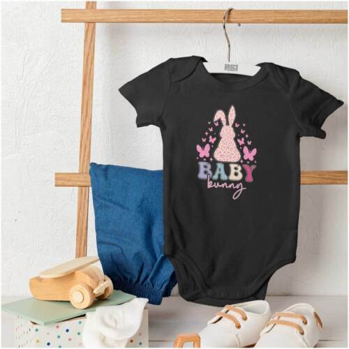 Cute Spring Easter Baby Bunny Butterflies Baby Girls Infant Romper Newborn - Picture 4 of 7