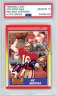 Joe Montana 1990 Score Record Breakers Autograph Card #594 PSA/DNA 10