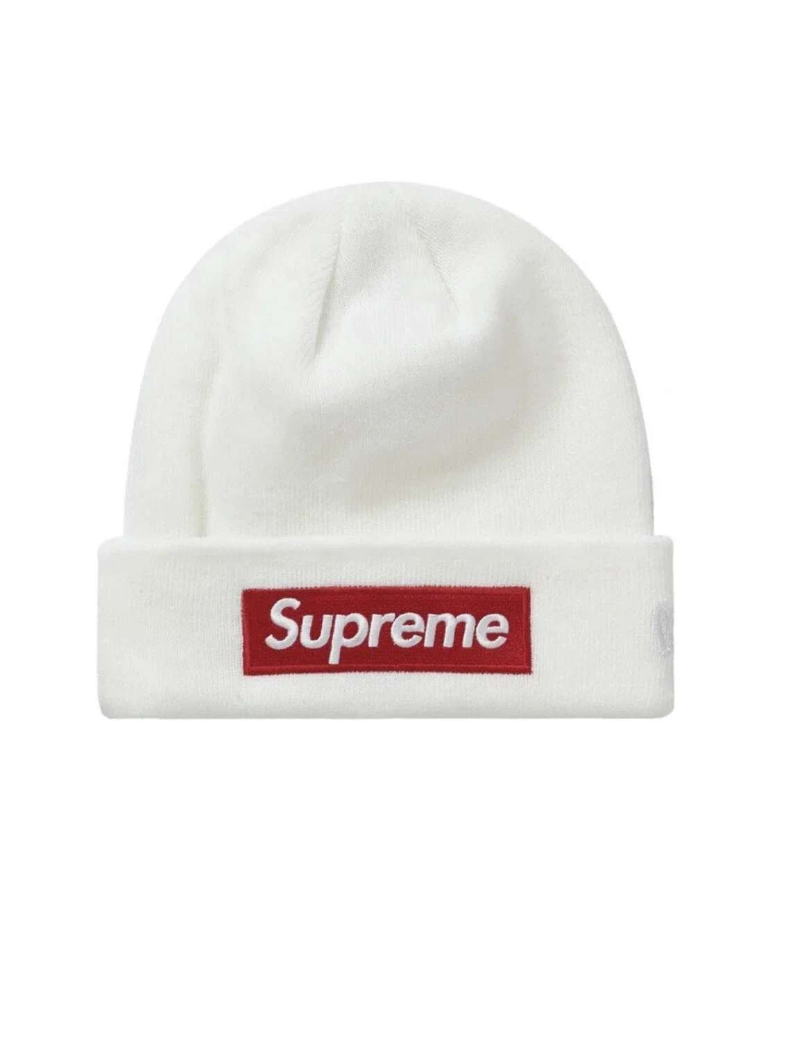 Bonnet Supreme New Era Box Logo (FW21) blanc   *NEUF*
