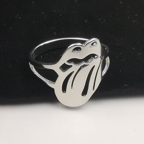 Anello Rolling Stones gioielli acciaio inox US 7# 8# 9# 10# - Foto 6 di 6