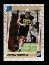 2021 OPTIC PREMIUM BOX SET WAVE PRIZM #259 PAYTON TURNER RC /299 SMUDGE MARKS