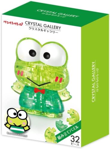 Hanayama Japan Crystal Gallery 3D Puzzle Kero Kero Keroppi 32 piece - Afbeelding 1 van 2