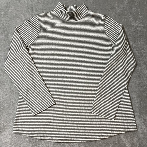 Camisa Chicos Zenergy para mujer talla 1 a rayas cuello falso manga larga elástica suave - Imagen 2 de 7