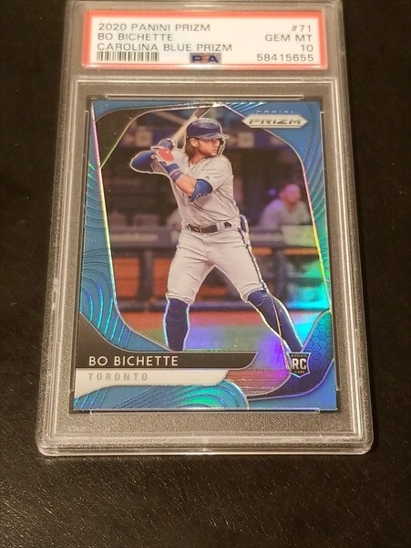 2020 Panini Prizm Carolina Blue Bo Bichette RC Rookie #71 GEM MINT PSA 10