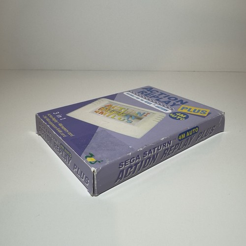 Sega Saturn Action Replay 4M Plus Cartridge Complete In Box CIB - Picture 5 of 11