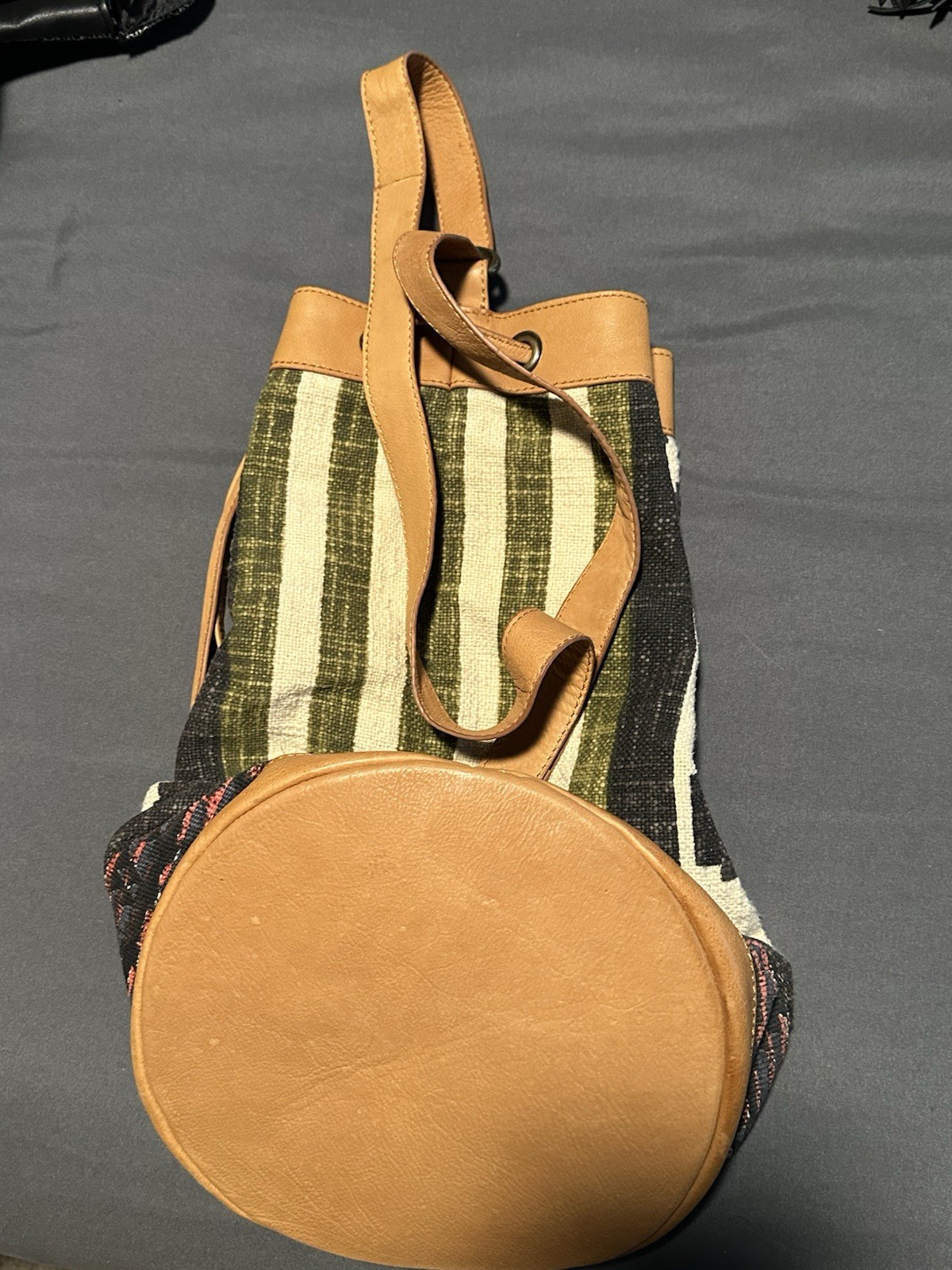 Free People Geometric Pattern Drawstring Bucket B… - image 3