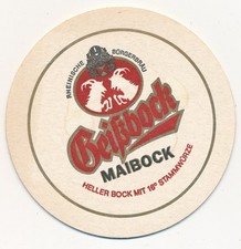 Bierdeckel Köln Rheinische Bürgerbräu Geißbock Maibock