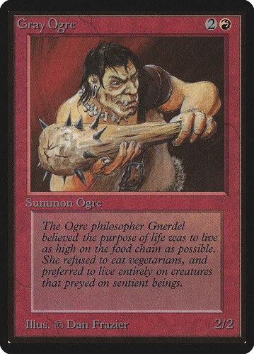 Gray Ogre Limited Edition Beta NM MTG