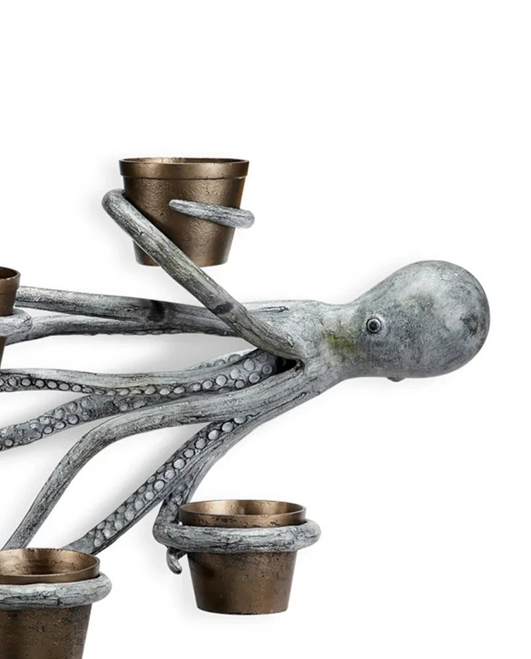 Soporte para maceta colgante de pared pulpo con 4 macetas Foto 3 de 3