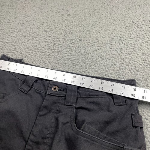 1620 Double Knee Cordura Pants Men 32x30 Black Utility Carpenter USA Faded/Stain - Picture 13 of 14