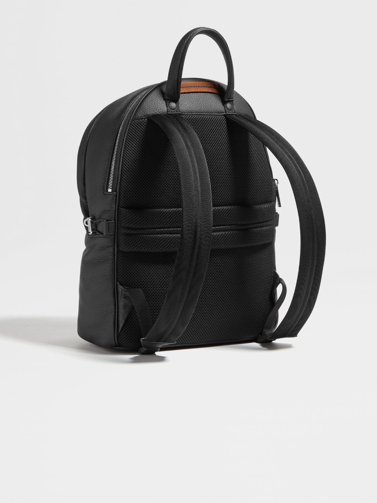 ZEGNA BLACK DEERSKIN HOODIE BACKPACK image 4