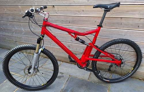 Retro Santa Cruz Superlight XC MTB Mountain Bike 21.5" XL frame, Red, 26" wheels - Picture 13 of 21