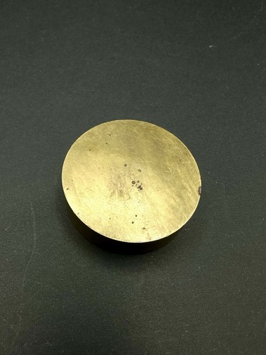 Vintage 90’s heavy pog slammer Brass Metal .5 Inch Yin Yang - Picture 3 of 5