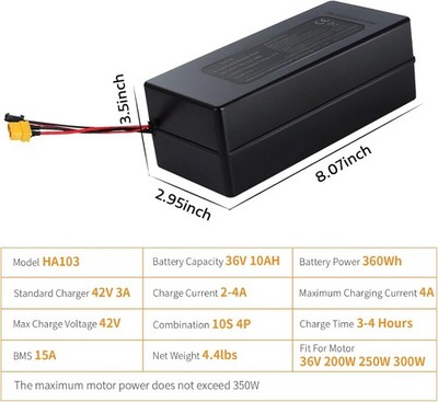 Batterie Vélo Electrique BMZ 36V 16Ah (576Wh) Pour Hoplit Ou E-Voyage - Neuve