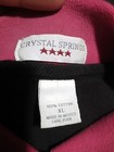 Vintage 90s Crystal Springs Polo Shirt XL Black Pink Medusa Elton John Tour Era — photo 3