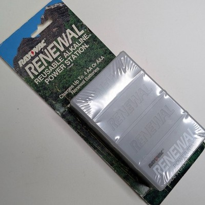 Rayovac Renewal Reusable Alkaline Power Station Battery Charger AA AAA PS1 NOS
